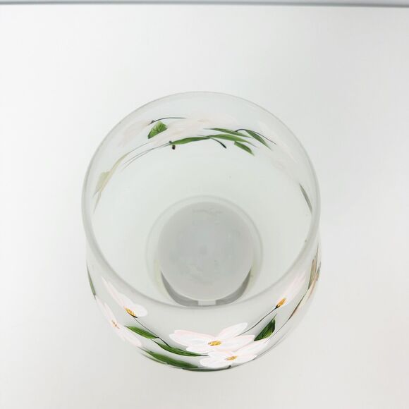 Valerie Parrhill Frosted Satin Glass Floral Hummingbird Lamp 7.5” NEW - Picture 3 of 7